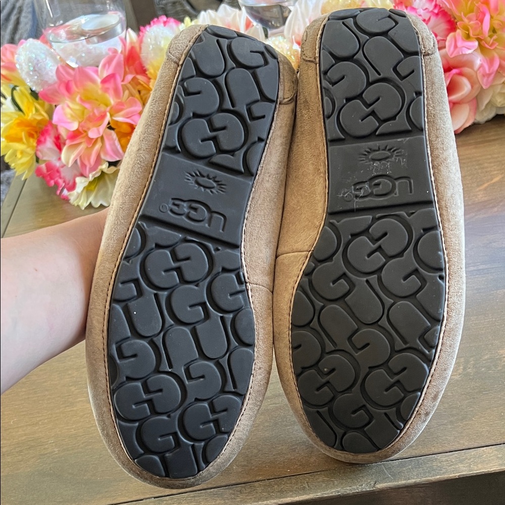 UGG Women's Suede Shearling Moccasins - Blush - Picture 7 of 7